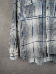 Quiksilver Shirt Mens Large L Vintage 90s Heavy Cotton Long Sleeve