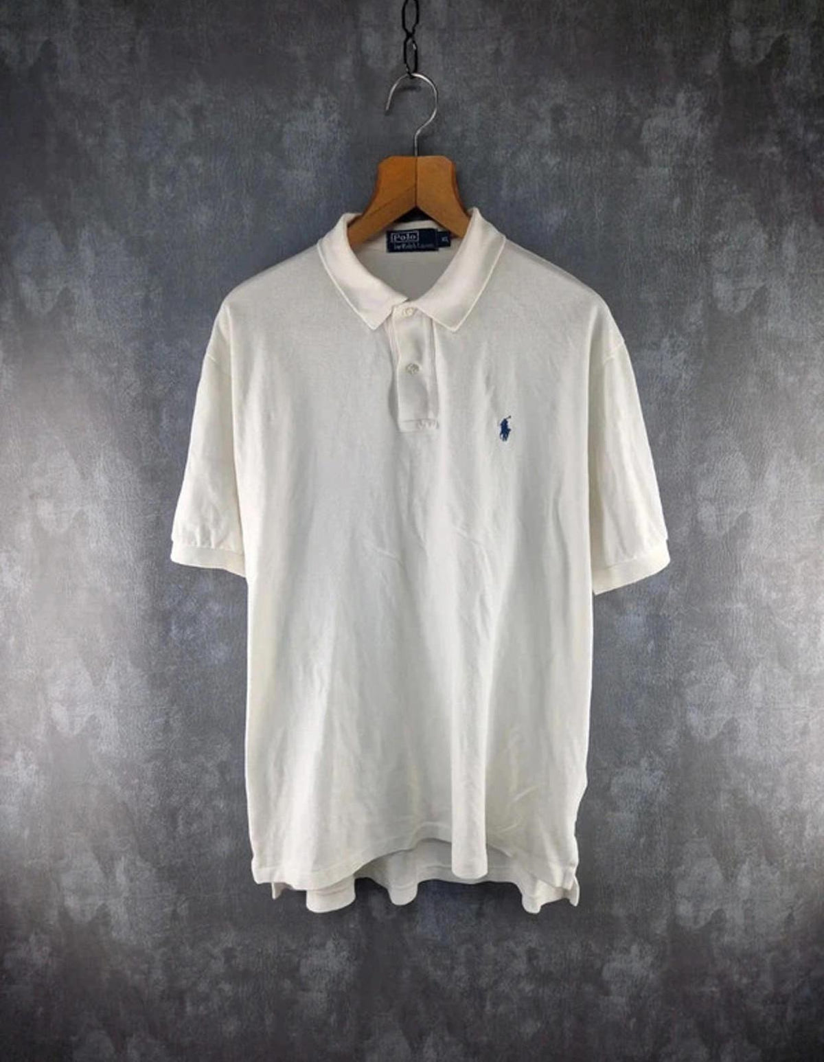 Ralph Lauren Polo Shirt Mens XL Extra Large White Short Sleeve