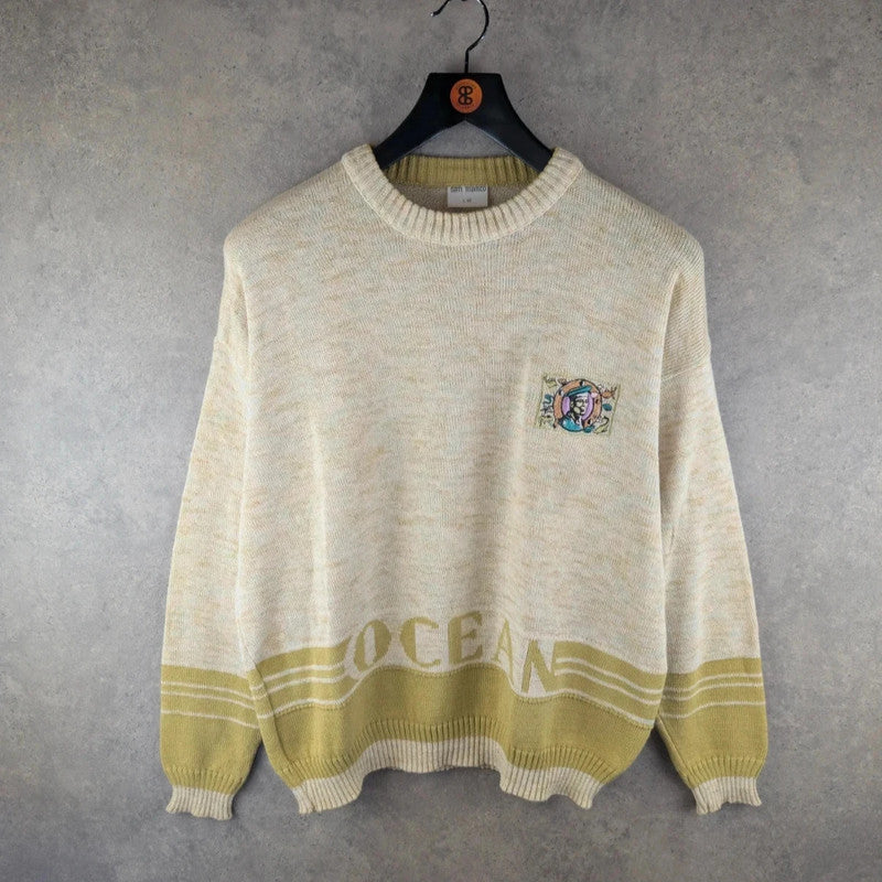San Marco Jumper Mens Large L Vinted Knitted Pullover Italian Marina