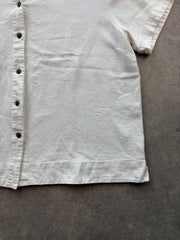 Royal Robbins Blouse Women’s XL White Cotton Lightweight Summer Short Sleeve