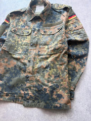 German Military Jacket Men’s Small Flecktarn Camo 2008 Army Combat Field Shirt