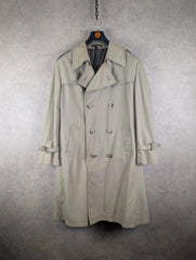 Dun & Co Trench Coat Mens Medium M Beige Vintage 90£