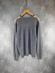 St Michael Jumper Mens XL Extra Large Knitted Argyle Pullover