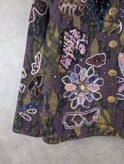 Indigo Moon Jacket Womens M Medium Vintage Embroidered Sequin Boho