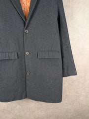 Harry Brown Coat Mens M Medium Grey Overcoat Smart