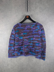 Hand Knitted Jumper Womens Large L Pullover