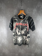 Vintage Metallica 1987 European Tour Single Stitch Short Sleeve T Shirt Large