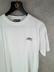 Umbro T-Shirt Mens Small S White Vintage 90s Short Sleeve