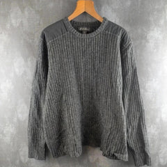 Eddie Bauer Knitted Pullover Jumper Mens XL Grey