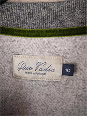 Quo Vardis Jumper Womens Large L Amour Embroidered Grey