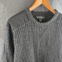 Eddie Bauer Knitted Pullover Jumper Mens XL Grey