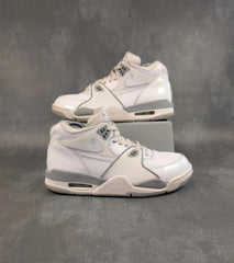 Nike Air Trainers Youth 6 Flight 89 GS White Neutral Grey
