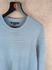 Crew Clothing Company Jumper Womens L Large Blue Knitted Pullover