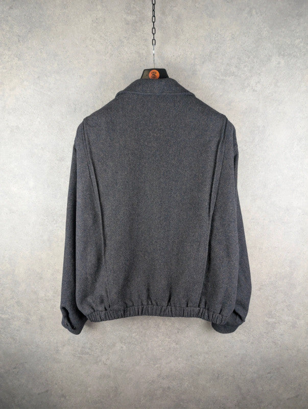 Pendleton Jacket Mens XL Extra Large Grey Vintage 70s Wool Harrington