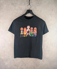 Wrestling Print T-Shirt Mens Medium M Black Hulk Hogan Print