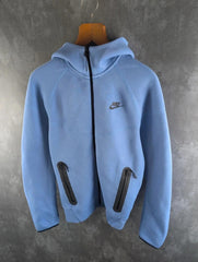 Nike Jumper Mens XS Extra Small Blue Technical Full Zip Hoodie