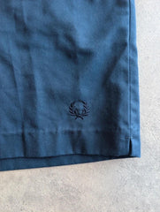 Vintage 1990s Fred Perry Chino Shorts Men’s 30 Navy Casual Cotton Classic