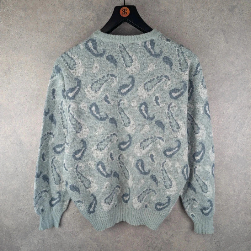 Rodrigo Jumper Mens Medium M Vintage Paisley Knitted Italian
