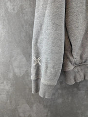 Kenzo Jumper Womens XS Extra Small Grey Full Zip Hoodie