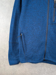 Orvis Jumper Mens Medium M Blue Fleece Full Zip Trout Bum