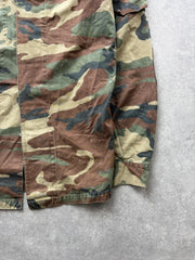 Vintage Italian Army Field Jacket Men’s Large Woodland Camouflage Military