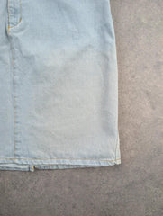 Vintage 90s Skirt Women's Small Blue Denim W30 Knee Length Retro Classic