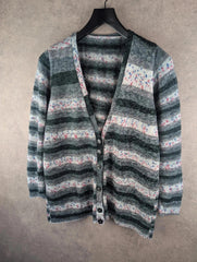 Hand Knitted Cardigan Womens 12 Large