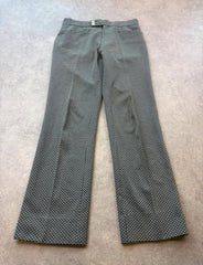 Vintage 1980s Men’s Trousers W31 L31 Patterned Straight Cut Smart Disco Retro