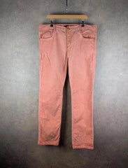 Cipo & Baxx Trousers Mens W38 L34 Coral Denim Straight Jeans