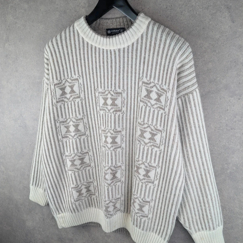 St Michael Jumper Mens Large L Knitted Vintage Retro Pullover