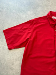 Vintage Shirt Men’s XL American Utility WorkwearRed Button Up Short Sleeve