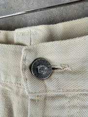 Versace Jeans Mens W32 L30 Beige 90s Vintage