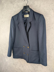 Windsmoor Jacket Womens M Medium Navy Wool Blazer Vintage