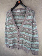 Artmo Jumper Mens XL Extra Large Vintage Cardigan Cotton Linen Italy