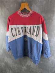 Cleveland Warriors Jumper Womens Small S Vintage 80s Pullover
