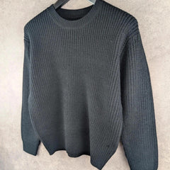 Replay Jumper Womens M Medium Black Knitted Wool Pullover