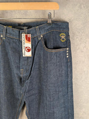 Criminal Damage Jeans Mens W36 L34 Straight Regular Blue Denim