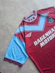 West Ham United Football Shirt Men’s Large Vintage 1993/1995 Home Pony