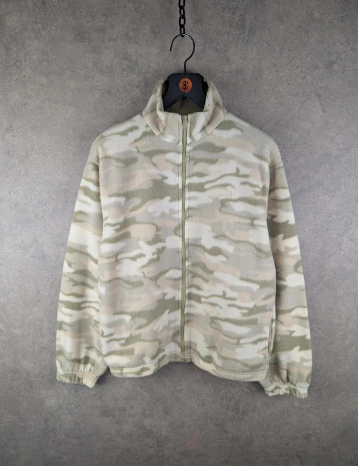 Authentic Clothing Company Fleece Womens Large L Camouflage Full Zip