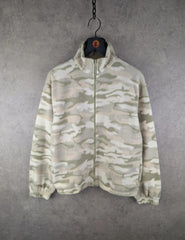 Authentic Clothing Company Fleece Womens Large L Camouflage Full Zip