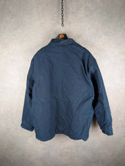Carhartt Jacket Mens XL Extra Large Navy Duck Canvas Workwear