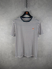 Fred Perry T-Shirt Mens XL Extra Large Stripped Short Sleeve