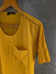 The Kooples Top Womens Small S Yellow Short Sleeve