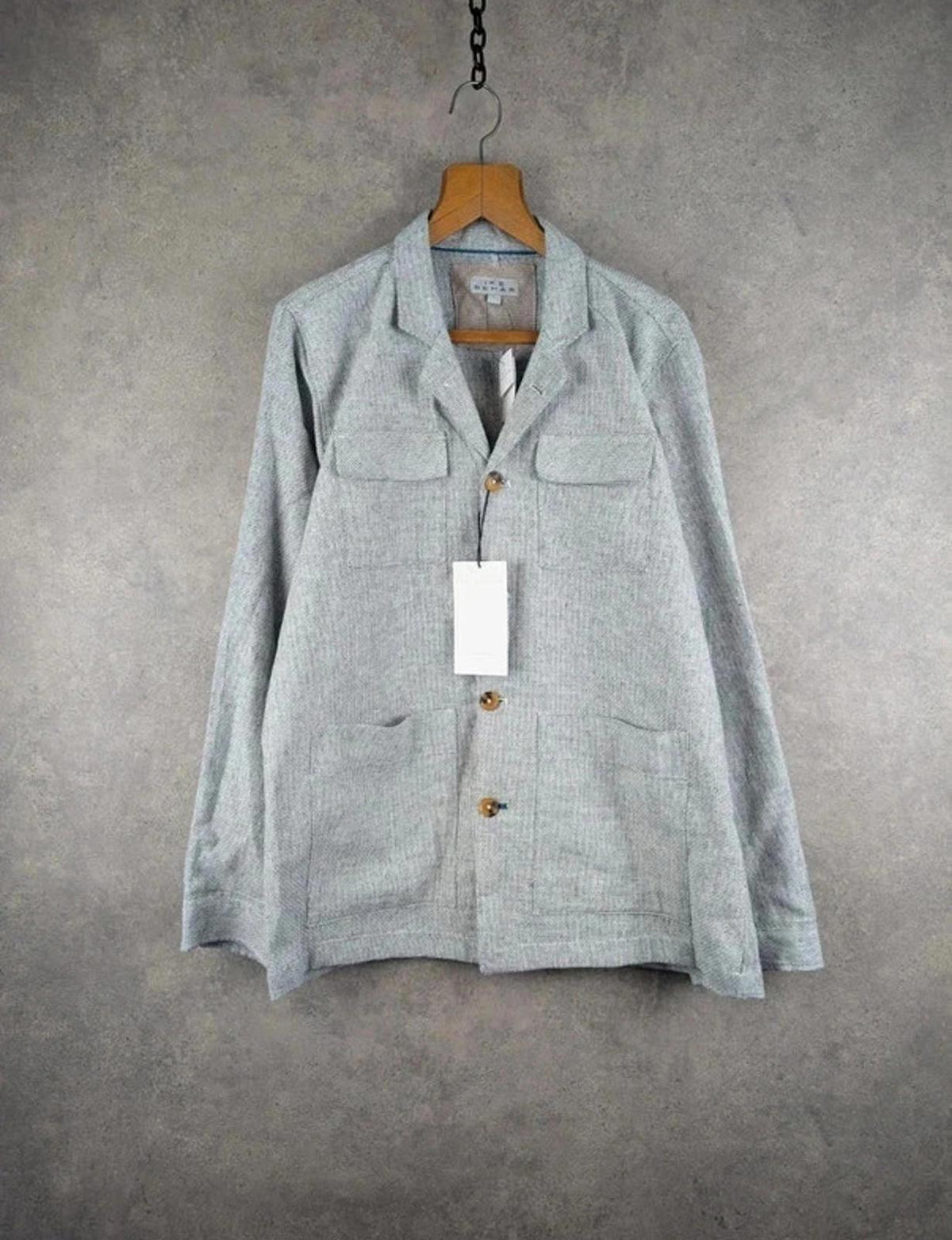 Ike Behar Jacket Mens Large L Chore Utility Ligfhtweight New