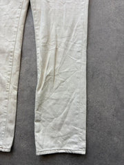 Ralph Lauren Jeans Women’s Size 16 Cream Vintage Straight Leg Distressed Y2K