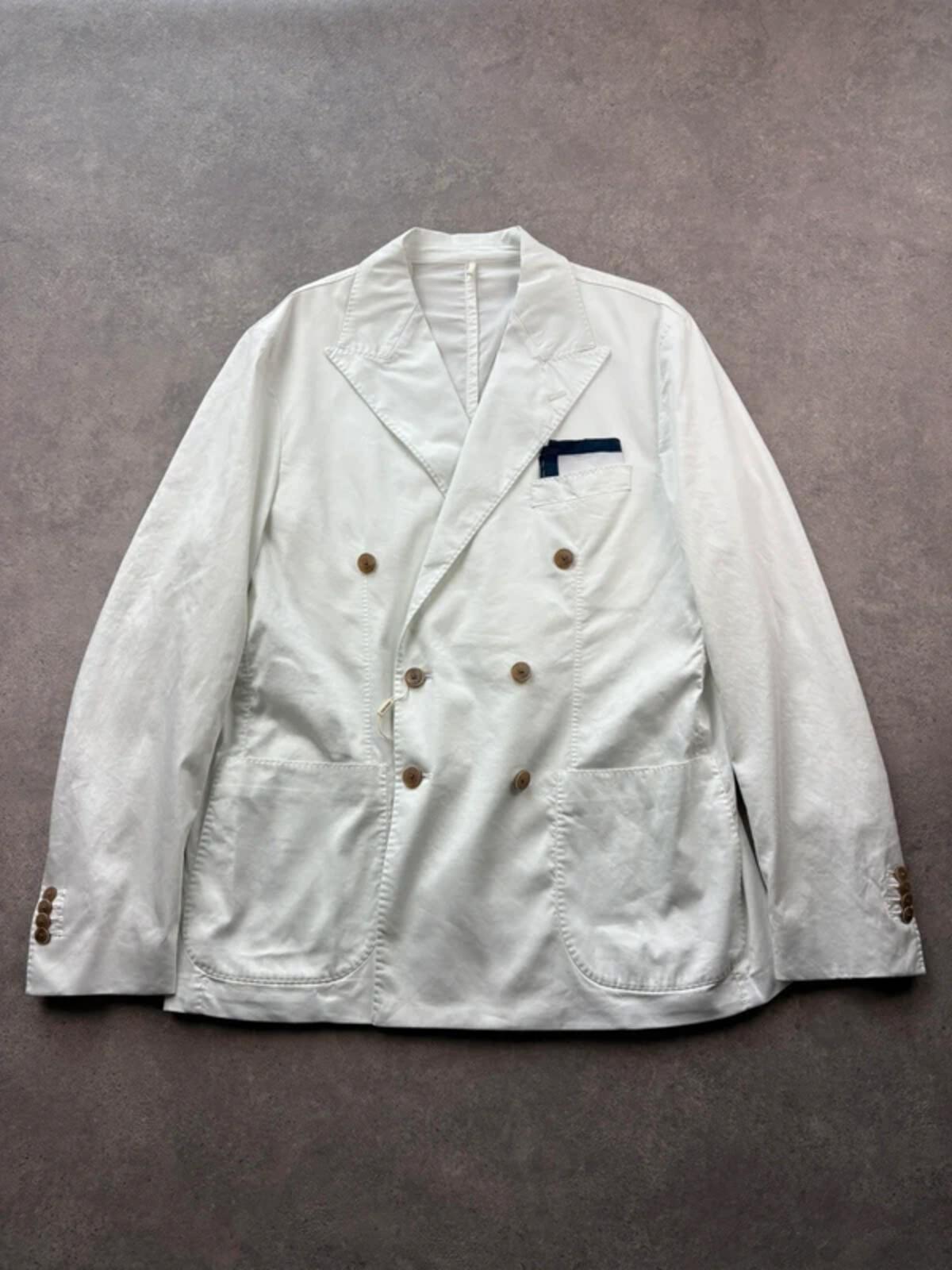 Crémieux Blazer Men’s XL Cream Double Breasted Smart Casual Tailored Jacket