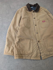 Vintage 1990s Dickies Jacket Men’s XL Chore Utility Blanket Lined Workwear Faded