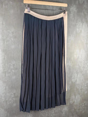 Semicouture Pleated Skirt Womens Small S Navy