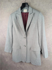 Claude Zana Jacket Womens Medium M Grey Blazer