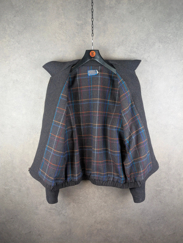 Pendleton Jacket Mens XL Extra Large Grey Vintage 70s Wool Harrington